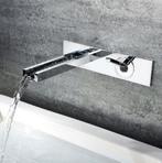 Waterval muurkraan chroom uitvoering, Doe-het-zelf en Verbouw, Verzenden, Nieuw, Chroom, Kraan
