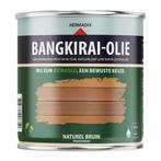 Bangkirai-Olie Naturel Bruin 750 ml, Doe-het-zelf en Verbouw, Verf, Beits en Lak, Ophalen of Verzenden, Nieuw