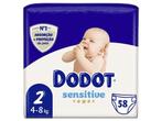 Dodot Sensitive Luiers Maat 2 -58 stuks(4-8kg), Kinderen en Baby's, Badjes en Verzorging, Nieuw, Ophalen of Verzenden