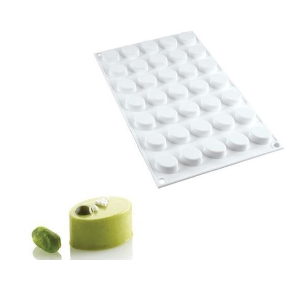 Silikomart Siliconen Vorm Micro Oval 26,5x19,5x12,5mm (35), Hobby en Vrije tijd, Taarten en Cupcakes maken, Nieuw, Verzenden