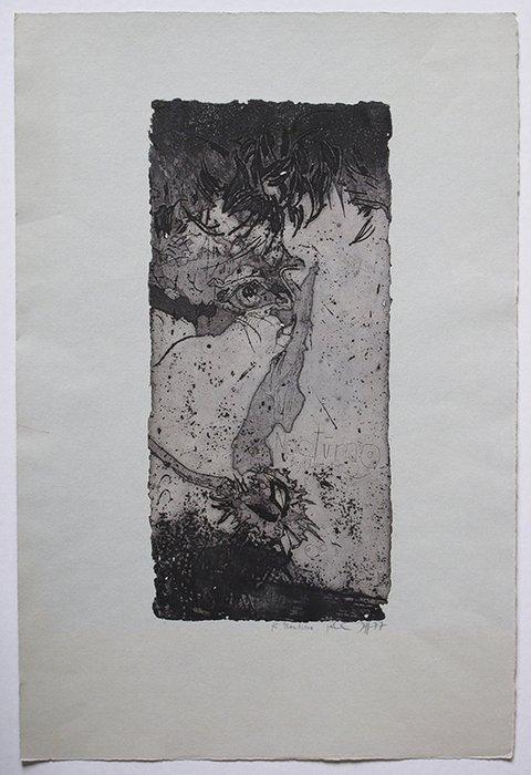 Horst Janssen (1929-1995) - Nocturno - Ich liebe Birgit, Antiek en Kunst, Antiek | Overige Antiek