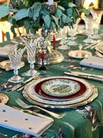 Toile de jouy tafelkleed met ruiters voor grote tafels. -