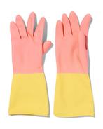 HEMA Huishoudhandschoenen latex roze M (7-7.5), Kleding | Heren, Verzenden, Nieuw