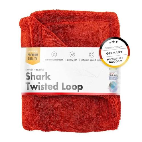 Chemicalworkz Shark Twisted Loop Towel 1400GSM Rood 80 x..., Auto diversen, Onderhoudsmiddelen, Ophalen of Verzenden