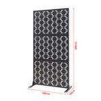 Scheidingswand Aaskis zwart 200x100x50 cm casa.pro, Huis en Inrichting, Woonaccessoires | Kamerschermen, Verzenden, Nieuw