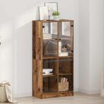 vidaXL Highboard Oud Hout 68 x 37 x 142 cm Bewerkt hout, Verzenden, Nieuw, 50 tot 100 cm, Minder dan 100 cm
