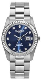Roamer Amalfi 852844 41 49 20 dameshorloge 34 mm, Overige merken, Staal, Staal, Verzenden