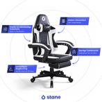 Stane Verstelbare Ergonomische Gamestoel met Voetsteun -, Ophalen of Verzenden, Zo goed als nieuw