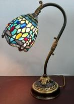 Tafellamp - Glas, Lood, Metaal - Tiffany-stijl