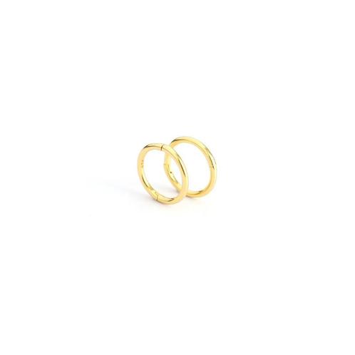 925 zilveren geel goud vergulde piercing ringetjes 6 mm, Sieraden, Tassen en Uiterlijk, Kettinghangers, Nieuw, Verzenden