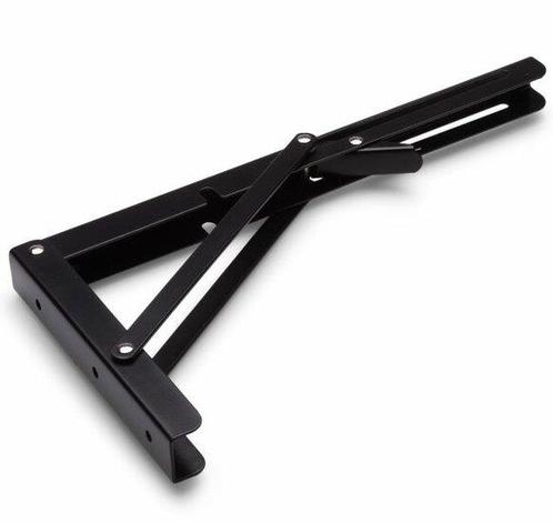 Luxe vouwdrager 200x110 mm zwart gelakt, Doe-het-zelf en Verbouw, Hang- en Sluitwerk, Nieuw, Ophalen of Verzenden