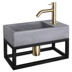 Fonteinset Differnz Force Beton en Handoekrek 40x22x9 cm, Ophalen of Verzenden, Nieuw, Overige typen