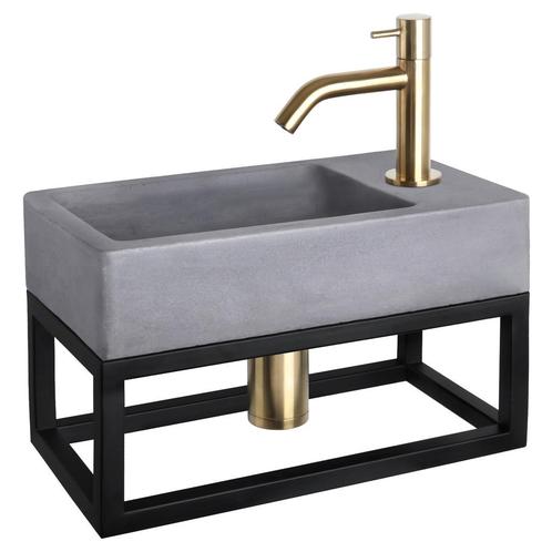 Fonteinset Differnz Force Beton en Handoekrek 40x22x9 cm, Doe-het-zelf en Verbouw, Sanitair, Overige typen, Nieuw, Ophalen of Verzenden