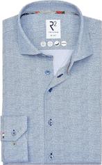 R2 Japanese Knitted Overhemd Print Blauw maat 39 Heren, Verzenden, Nieuw, Blauw, R2 Amsterdam