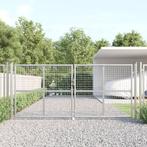 vidaXL Poort draadgaas 300x175 cm staal zilverkleurig, Verzenden, Nieuw