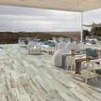 Vloertegel wandtegel vintage strandhuis 20x120 aqua, Ophalen, Keramiek, Nieuw, 10 m² of meer