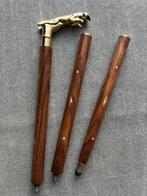 Wandelstok - Messing, Hout, Antiek en Kunst