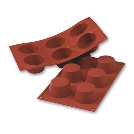 Siliconen Bakvorm Muffin Medium Ø69h35mm (6), Hobby en Vrije tijd, Taarten en Cupcakes maken, Nieuw, Verzenden
