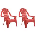 Kindertuinstoelen Hout-Look 2st - OP=OP - 35% Korting, Tuin en Terras, Ophalen of Verzenden, Nieuw, Kunststof