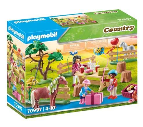 PLAYMOBIL Country Kinderverjaardagsfeestje op de ponyboerder, Kinderen en Baby's, Speelgoed | Playmobil, Nieuw, Verzenden