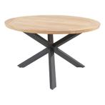 Taste Prado Dining Tafel Teak Antracite dia. 130 cm, Verzenden, Nieuw