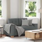 vidaXL Loveseat bank 120 cm stof donkergrijs, Verzenden, Nieuw, Stof