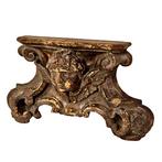 Decoratieve fries van gelakt hout - 27 cm - Hout - 1750-1800