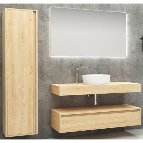 Badmeubel Neo Eiken 120CM (Badkamermeubels), Huis en Inrichting, Badkamer | Badkamermeubels, Nieuw, Ophalen of Verzenden
