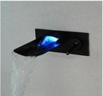 Watervalkraan Muro LED Olie brons inbouw badkraan met Led ve, Doe-het-zelf en Verbouw, Sanitair, Verzenden, Nieuw