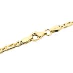 Bicolor gouden Figaro schakel armband | 19 cm (witgoud), Sieraden, Tassen en Uiterlijk, Armbanden, Ophalen of Verzenden, Gebruikt