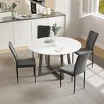 TRUUSK Eetkamerstoelen 4-delige Set Keukenstoel Met Rugleuni, Huis en Inrichting, Stoelen, Verzenden, Nieuw
