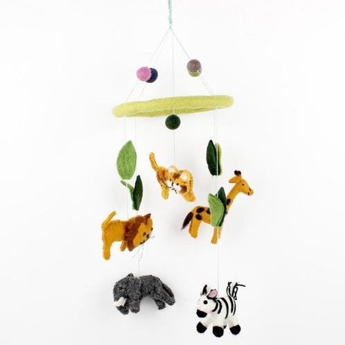 Vilten mobiel Jungle Dieren - 19x50cm NIEUW, Kinderen en Baby's, Kinderkamer | Inrichting en Decoratie, Nieuw, Ophalen of Verzenden