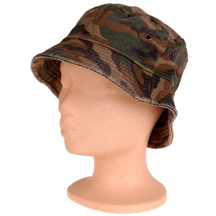 Junglehoed-Vissershoed Vintagelook Woodland Camouflage Donke, Kleding | Heren, Hoeden en Petten, Nieuw, Ophalen of Verzenden