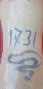 Apothekerspot / Albarello - Majolika Albarello 1731 Original, Antiek en Kunst, Antiek | Glas en Kristal