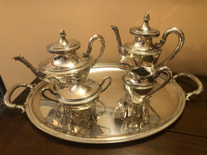 Castaudi Gaudero - Koffieservies (5) - .800 zilver, Antiek en Kunst, Antiek | Goud en Zilver