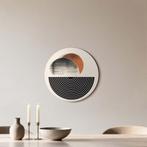 Retro Horizon - Muurcirkel - ø 40 cm +Ophangset, Huis en Inrichting, Verzenden, Nieuw, Print