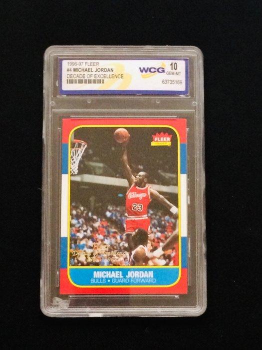 1996/97 Fleer Michael Jordan #4 - WCG 10 - 1 Graded card, Verzamelen, Stickers