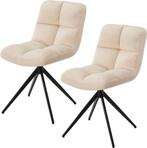 2dekans | Eetkamerstoel / Draaistoel Dallas - Set van 2 -, Huis en Inrichting, Stoelen, Ophalen of Verzenden, Zo goed als nieuw