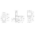 Duoblok VM X-Comfort Verhoogd Rimless (Inclusief zitting en, Doe-het-zelf en Verbouw, Sanitair, Ophalen of Verzenden, Nieuw