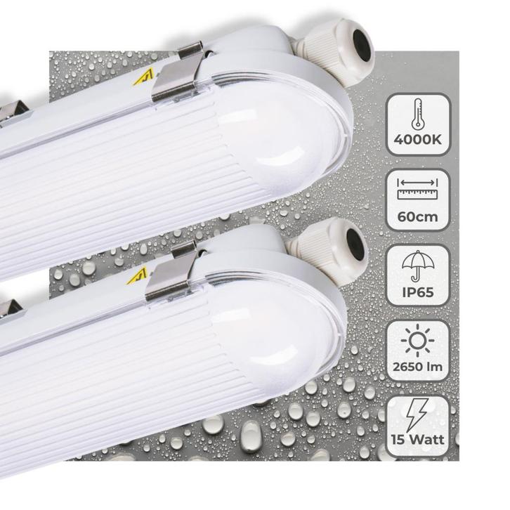 2 PACK - LEDs Light Pro TL Armatuur Strip 60 cm - Energiela, Huis en Inrichting, Lampen | Overige, Nieuw, Verzenden