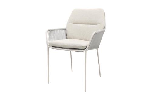 Suns Punta Dining Tuinstoel - Zandkleurig/Mat wit | AANVRAAG, Tuin en Terras, Tuinstoelen, Nieuw, Overige materialen, Verzenden