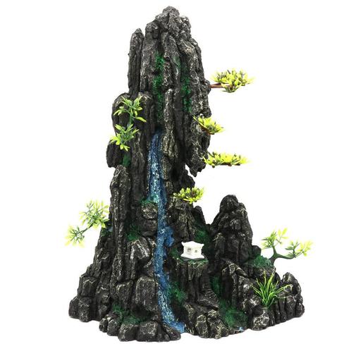 Rots met waterval en lantaarn OS-127 - aquarium decoratie, Dieren en Toebehoren, Vissen | Aquaria en Toebehoren, Sierelement, Nieuw