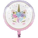 Unicorn Helium Ballon Leeg 45cm, Hobby en Vrije tijd, Feestartikelen, Verzenden, Nieuw