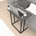 [en.casa] Bureau Högsby laptoptafel 65,5x60x35,5 cm antracie, Huis en Inrichting, Tafels | Bijzettafels, Verzenden, Nieuw