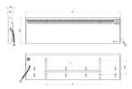 Elektrische wandconvector met elektronische thermostaat, 2kW, Huis en Inrichting, Kachels, Ophalen of Verzenden, Nieuw, Elektrisch