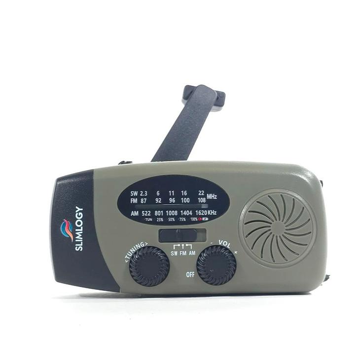 Slimlogy R3 Mini 2000 mAh Noodradio & Nood zaklamp laadbaar, Telecommunicatie, Powerbanks, Nieuw, Ophalen of Verzenden