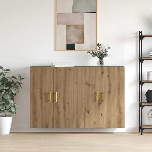 vidaXL Wandgemonteerde Kasten 2 pcs artisanaal eikenkleurig, Huis en Inrichting, Kasten | Buffetkasten, Nieuw, Minder dan 50 cm