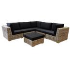 Nissah modulair hoek loungeset 6-delig naturel rotan, Tuin en Terras, Tuinsets en Loungesets, Ophalen of Verzenden, Nieuw