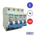 Gacia installatieautomaat 4 polig C10 10KA - PB8H-4C10, Ophalen of Verzenden, Nieuw