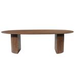 Mangohouten Eettafel Maeve 260x120 cm Walnoot, Huis en Inrichting, Tafels | Eettafels, Verzenden, Nieuw, Industriële meubels, Overige vormen